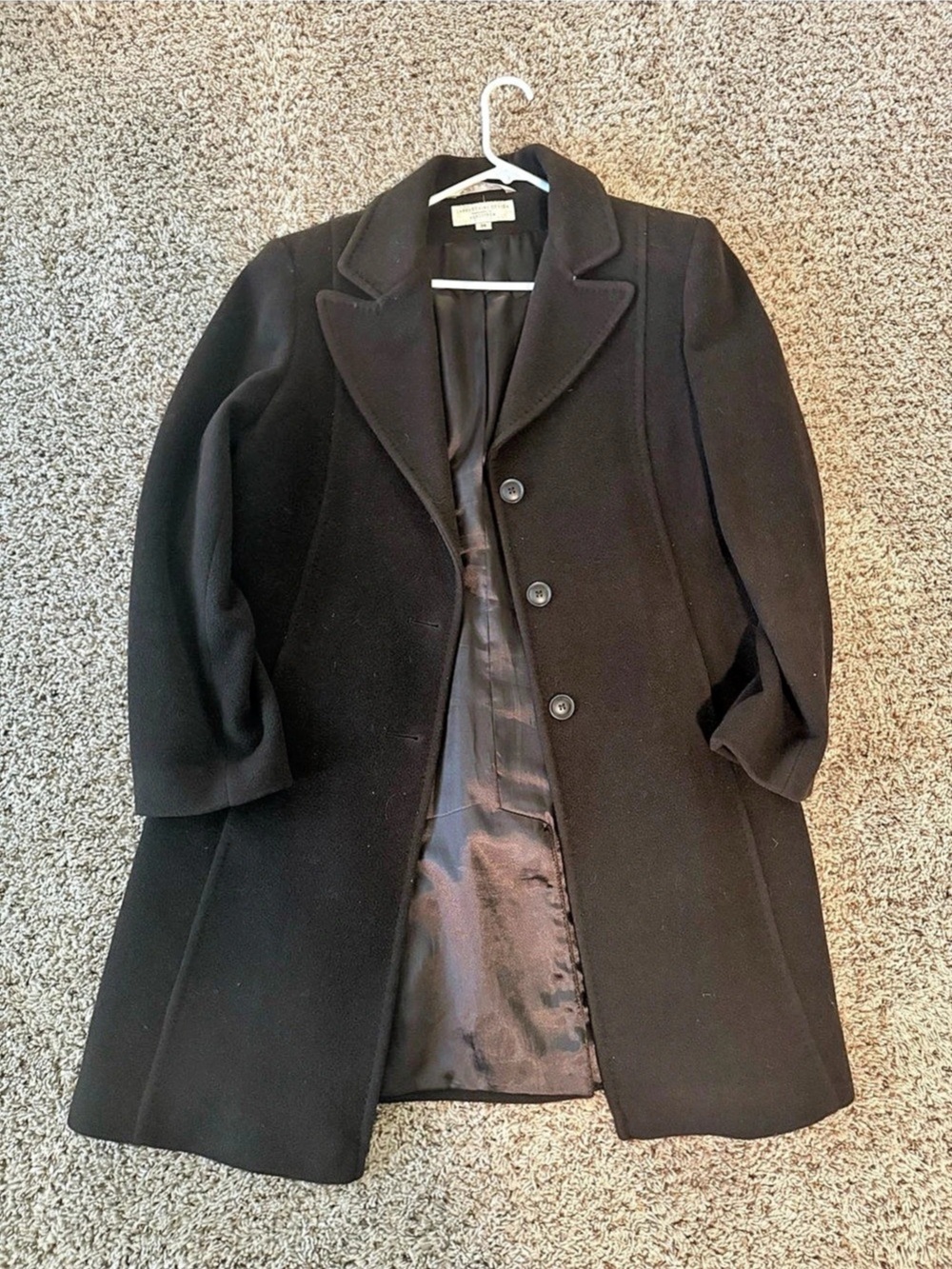 Larry Levine Black Size 14 Blazer jacket dark brown